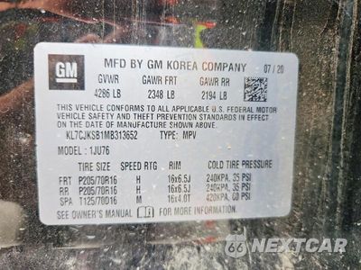 Zdjęcie 12 z 12 samochodu: 2021 CHEVROLET TRAX LS VIN:KL7CJKSB1MB313652 - miniatura