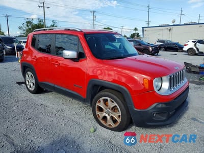 Czwarte zdjęcie samochodu z boku: 2016 JEEP RENEGADE LIMITED VIN:ZACCJADT2GPD49850 - miniatura