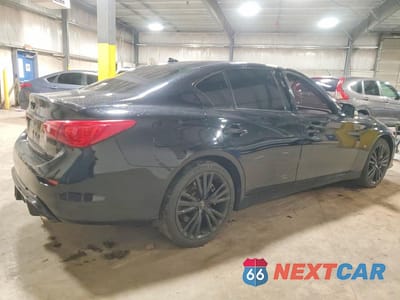 Trzecie zdjęcie samochodu z tyłu: 2015 INFINITI Q50 BASE VIN:JN1BV7AR0FM390280 - miniatura