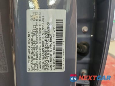 Zdjęcie 13 z 13 samochodu: 2023 HONDA PILOT TRAILSPORT VIN:5FNYG1H68PB000739 - miniatura