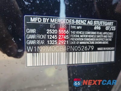 Zdjęcie 13 z 13 samochodu: 2023 MERCEDES-BENZ EQB 250+ VIN:W1N9M0CB4PN052679 - miniatura