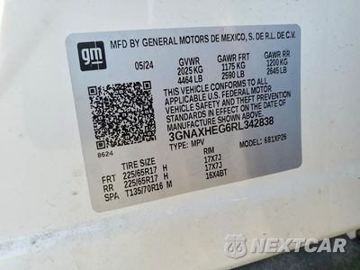 Zdjęcie 12 z 12 samochodu: 2024 CHEVROLET EQUINOX LS VIN:3GNAXHEG6RL342838 - miniatura