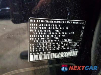 Zdjęcie 13 z 13 samochodu: 2020 VOLKSWAGEN TIGUAN SE VIN:3VV2B7AXXLM033971 - miniatura