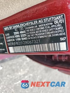 Zdjęcie 12 z 12 samochodu: 2002 MERCEDES-BENZ E 320 4MATIC VIN:WDBJF82J12X067321 - miniatura