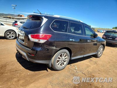 Trzecie zdjęcie samochodu z tyłu: 2014 NISSAN PATHFINDER SV VIN:5N1AR2MN7EC687913 - miniatura
