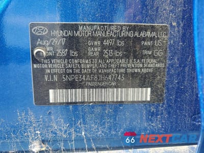 Zdjęcie 12 z 12 samochodu: 2018 HYUNDAI SONATA SPORT VIN:5NPE34AF8JH647743 - miniatura