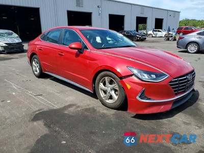 Czwarte zdjęcie samochodu z boku: 2021 HYUNDAI SONATA SE VIN:5NPEG4JA0MH071613 - miniatura