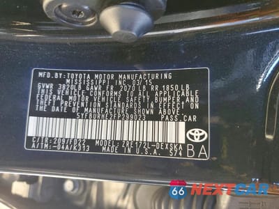 Zdjęcie 12 z 12 samochodu: 2015 TOYOTA COROLLA S PLUS VIN:5YFBURHE2FP299023 - miniatura