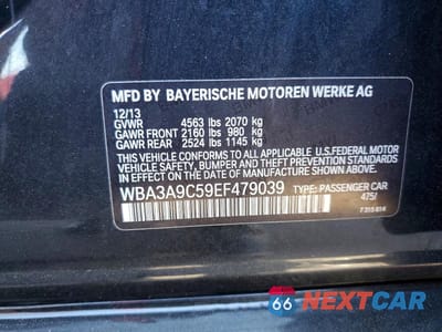 Zdjęcie 12 z 12 samochodu: 2014 BMW 335 I VIN:WBA3A9C59EF479039 - miniatura