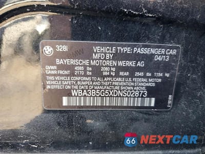 Zdjęcie 12 z 12 samochodu: 2013 BMW 328 XI SULEV VIN:WBA3B5G5XDNS02873 - miniatura