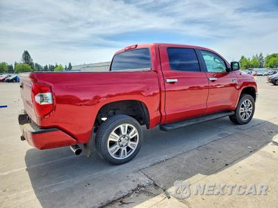 Trzecie zdjęcie samochodu z tyłu: 2014 TOYOTA TUNDRA CREWMAX PLATINUM VIN:5TFAY5F14EX392733 - miniatura
