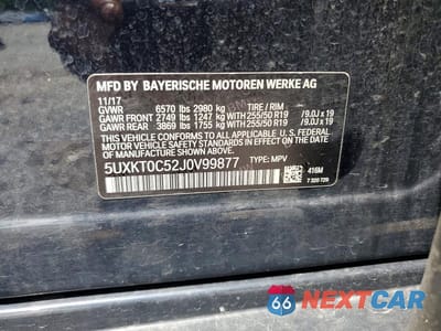 Zdjęcie 13 z 13 samochodu: 2018 BMW X5 VIN:5UXKT0C52J0V99877 - miniatura