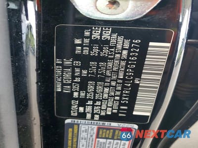 Zdjęcie 12 z 12 samochodu: 2023 KIA SORENTO S VIN:5XYRL4LC9PG163276 - miniatura