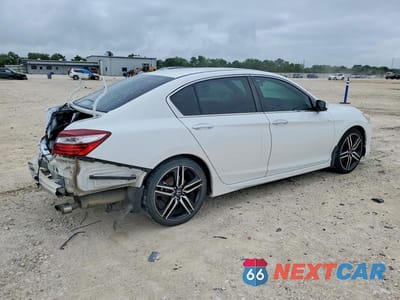 Trzecie zdjęcie samochodu z tyłu: 2017 HONDA ACCORD SPORT VIN:1HGCR2F56HA124766 - miniatura