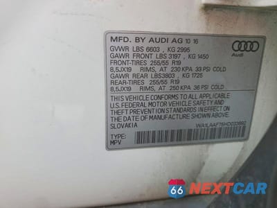 Zdjęcie 13 z 13 samochodu: 2017 AUDI Q7 PREMIUM PLUS VIN:WA1LAAF75HD033692 - miniatura