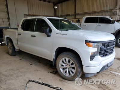 Czwarte zdjęcie samochodu z boku: 2022 CHEVROLET SILVERADO K1500 CUSTOM VIN:1GCPDBEK6NZ609461 - miniatura