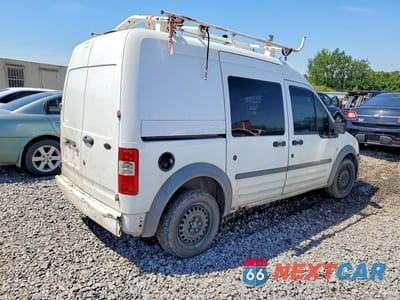Trzecie zdjęcie samochodu z tyłu: 2011 FORD TRANSIT CONNECT XLT VIN:NM0LS7BN7BT045010 - miniatura