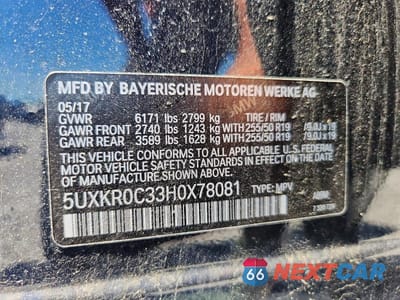 Zdjęcie 12 z 12 samochodu: 2017 BMW X5 XDRIVE35I VIN:5UXKR0C33H0X78081 - miniatura