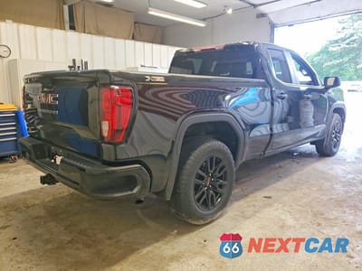 Trzecie zdjęcie samochodu z tyłu: 2023 GMC SIERRA K1500 VIN:1GTRUAED8PZ313073 - miniatura