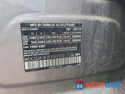 Zdjęcie 12 z 12 samochodu: 2015 MERCEDES-BENZ GLA 250 4MATIC VIN:WDCTG4GB3FJ063520 - miniatura