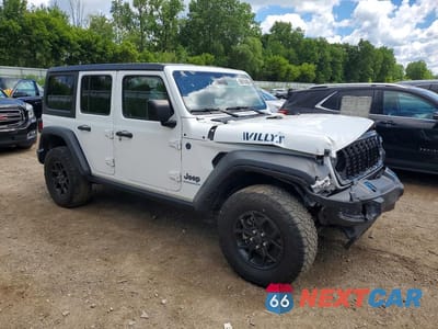 Czwarte zdjęcie samochodu z boku: 2024 JEEP WRANGLER 4XE VIN:1C4RJXN69RW201934 - miniatura