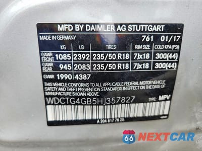 Zdjęcie 14 z 14 samochodu: 2017 MERCEDES-BENZ GLA 250 4MATIC VIN:WDCTG4GB5HJ357827 - miniatura