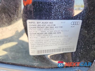 Zdjęcie 13 z 13 samochodu: 2018 AUDI Q3 PREMIUM PLUS VIN:WA1HCCFS5JR019168 - miniatura