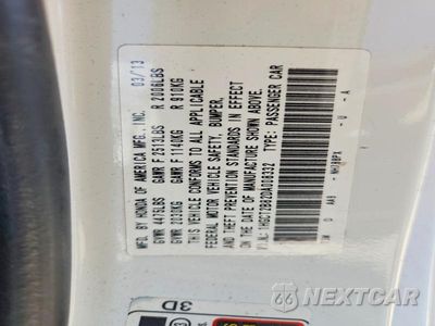 Zdjęcie 13 z 13 samochodu: 2013 HONDA ACCORD EXL VIN:1HGCT2B82DA008332 - miniatura