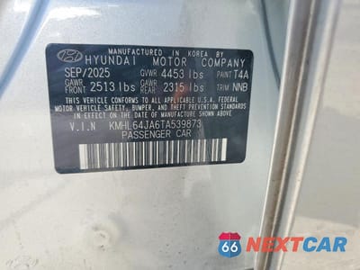 Zdjęcie 12 z 12 samochodu: 2026 HYUNDAI SONATA SEL VIN:KMHL64JA6TA539873 - miniatura