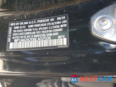 Zdjęcie 13 z 13 samochodu: 2011 PORSCHE CAYENNE VIN:WP1AA2A20BLA02506 - miniatura