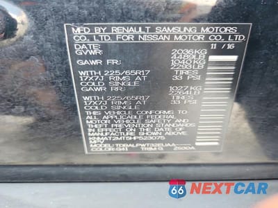 Zdjęcie 13 z 13 samochodu: 2017 NISSAN ROGUE S VIN:KNMAT2MT5HP523075 - miniatura