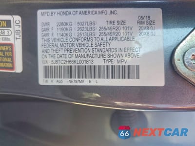 Zdjęcie 14 z 14 samochodu: 2019 ACURA RDX A-SPEC VIN:5J8TC2H66KL001813 - miniatura