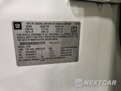 Zdjęcie 12 z 12 samochodu: 2016 GMC TERRAIN SLE VIN:2GKFLSEKXG6271578 - miniatura
