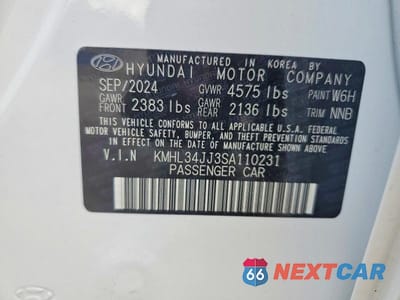 Zdjęcie 12 z 12 samochodu: 2025 HYUNDAI SONATA HYBRID SEL VIN:KMHL34JJ3SA110231 - miniatura