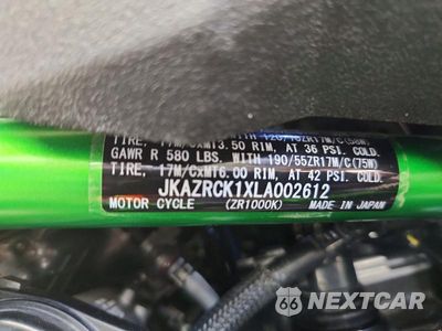 Zdjęcie 9 z 9 samochodu: 2020 KAWASAKI ZR1000 K VIN:JKAZRCK1XLA002612 - miniatura