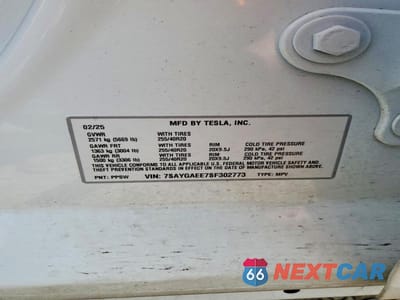 Zdjęcie 13 z 13 samochodu: 2025 TESLA MODEL Y VIN:7SAYGAEE7SF302773 - miniatura