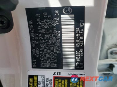 Zdjęcie 12 z 12 samochodu: 2021 LEXUS ES 350 BASE VIN:58ADZ1B19MU108252 - miniatura