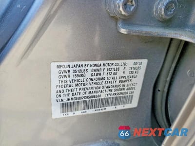 Zdjęcie 12 z 12 samochodu: 2009 HONDA FIT VIN:JHMGE882X9S006568 - miniatura