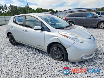 Czwarte zdjęcie samochodu z boku: 2015 NISSAN LEAF S VIN:1N4AZ0CP7FC325731 - miniatura