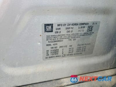 Zdjęcie 13 z 13 samochodu: 2014 BUICK ENCORE VIN:KL4CJCSB4EB659344 - miniatura