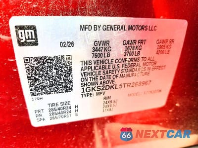 Zdjęcie 14 z 14 samochodu: 2026 GMC YUKON DENALI VIN:1GKS2DKL5TR268967 - miniatura