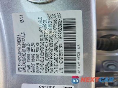 Zdjęcie 13 z 13 samochodu: 2024 HONDA ACCORD HYBRID EXL VIN:1HGCY2F66RA072410 - miniatura