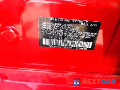 Zdjęcie 12 z 12 samochodu: 2016 SUBARU WRX VIN:JF1VA1B66G9808259 - miniatura