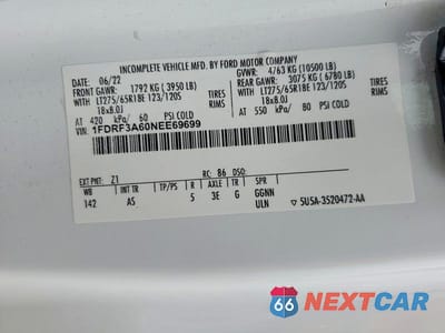 Zdjęcie 12 z 12 samochodu: 2022 FORD F350 SUPER DUTY VIN:1FDRF3A60NEE69699 - miniatura