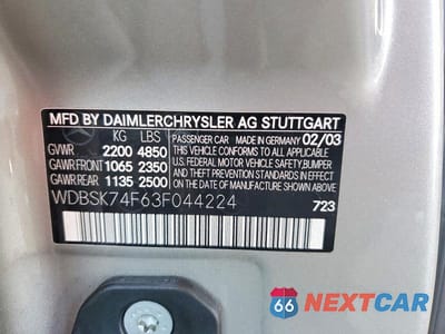 Zdjęcie 12 z 12 samochodu: 2003 MERCEDES-BENZ SL 55 AMG VIN:WDBSK74F63F044224 - miniatura