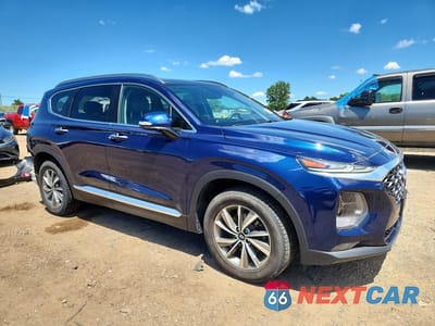 Czwarte zdjęcie samochodu z boku: 2019 HYUNDAI SANTA FE LIMITED 2.4L VIN:5NMS5CAD7KH102282 - miniatura