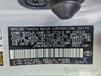 Zdjęcie 12 z 12 samochodu: 2019 TOYOTA COROLLA HATCHBACK SE VIN:JTNK4RBE0K3045687 - miniatura