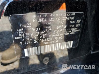 Zdjęcie 12 z 12 samochodu: 2022 HYUNDAI ACCENT SE VIN:3KPC24A62NE179609 - miniatura