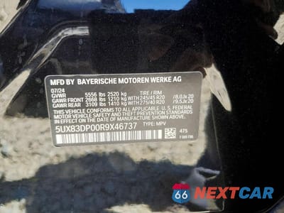 Zdjęcie 14 z 14 samochodu: 2024 BMW X3 M40I VIN:5UX83DP00R9X46737 - miniatura