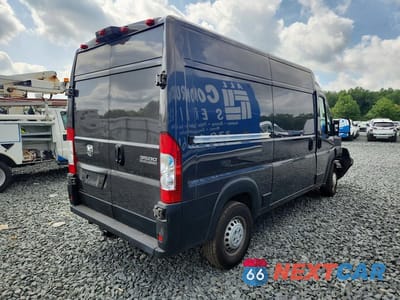 Trzecie zdjęcie samochodu z tyłu: 2024 RAM PROMASTER 3500 DELIVERY VAN VIN:3C6MRVXG5RE117334 - miniatura
